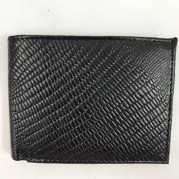 NWT Bijoux Turner Black Leather Men’s Wallet - Picture 1 of 6